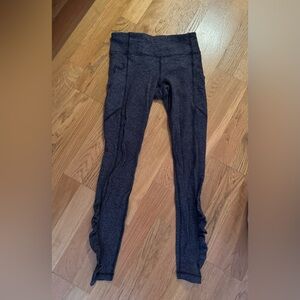 lululemon athletica Dark Gray running wear lined for warmth outdoors sports